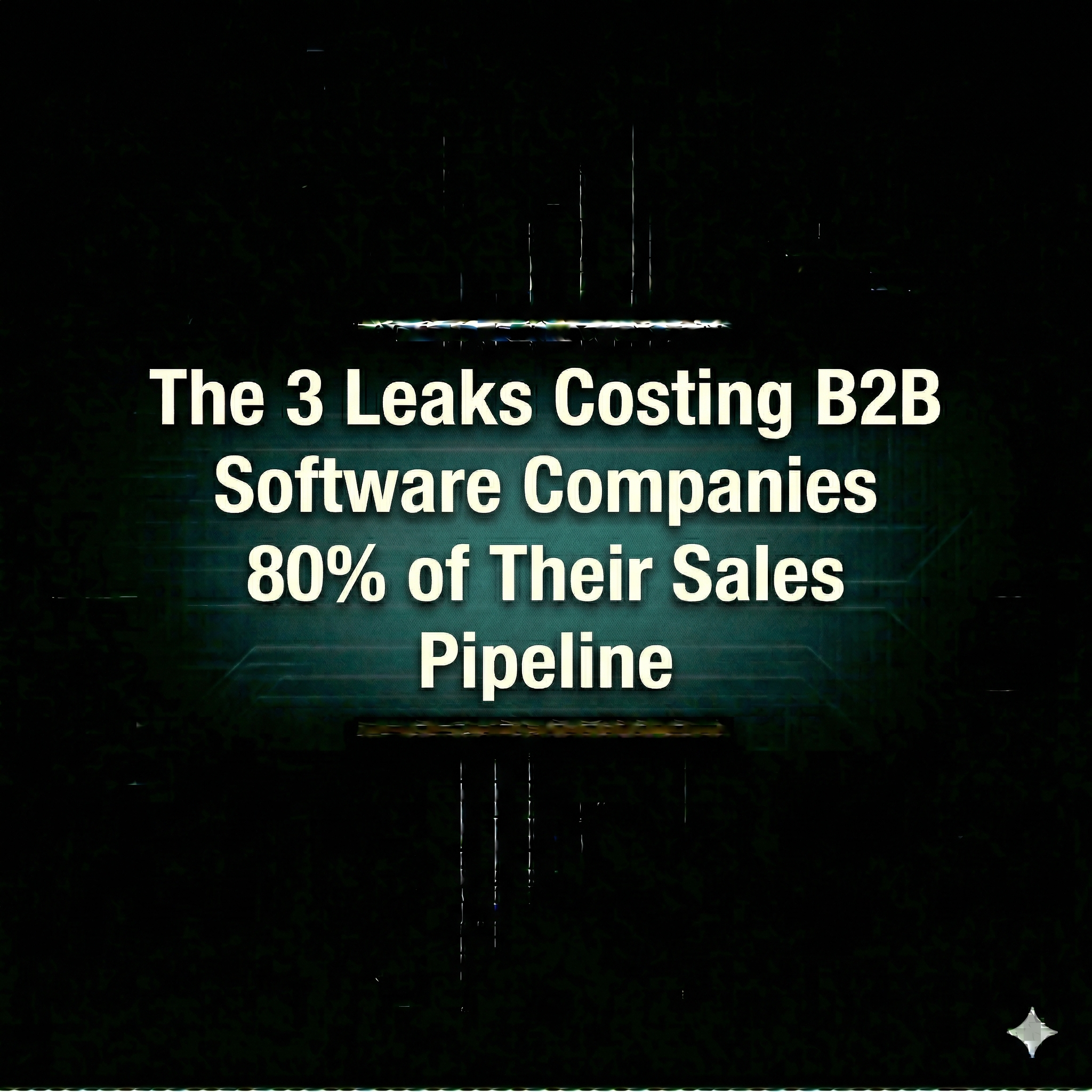 The 3 Leaks Costing B2B Software Companies 80% of Their Sales Pipeline