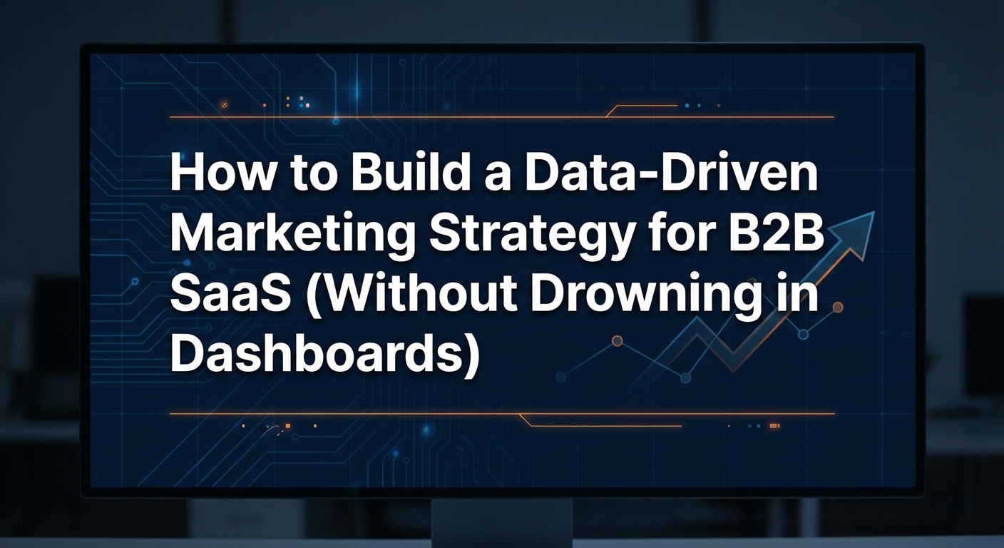 How to Build a Data-Driven Marketing Strategy B2B SaaS (Without Drowning in Dashboards)